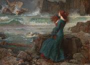 John William Waterhouse Miranda-The Tempest (mk41) oil painting artist